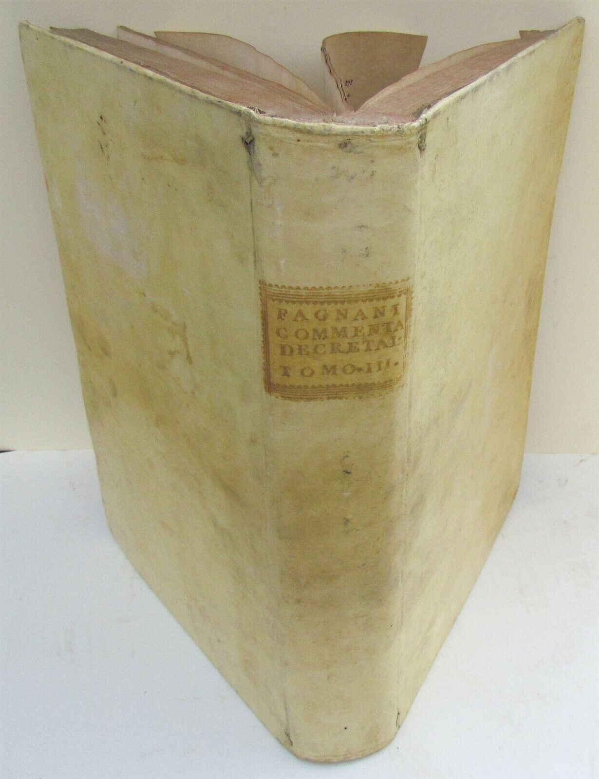 1759 VELLUM BOUND ANTIQUE FOLIO by PROSPERI FAGNANI