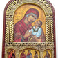 GREEK BYZANTINE RUSSIAN ORTHODOX ICON on WOOD of MOTHER OF GOD