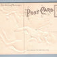 COWBOY on HORSE w/ HAND GUN EMBOSSED ANTIQUE POSTCARD