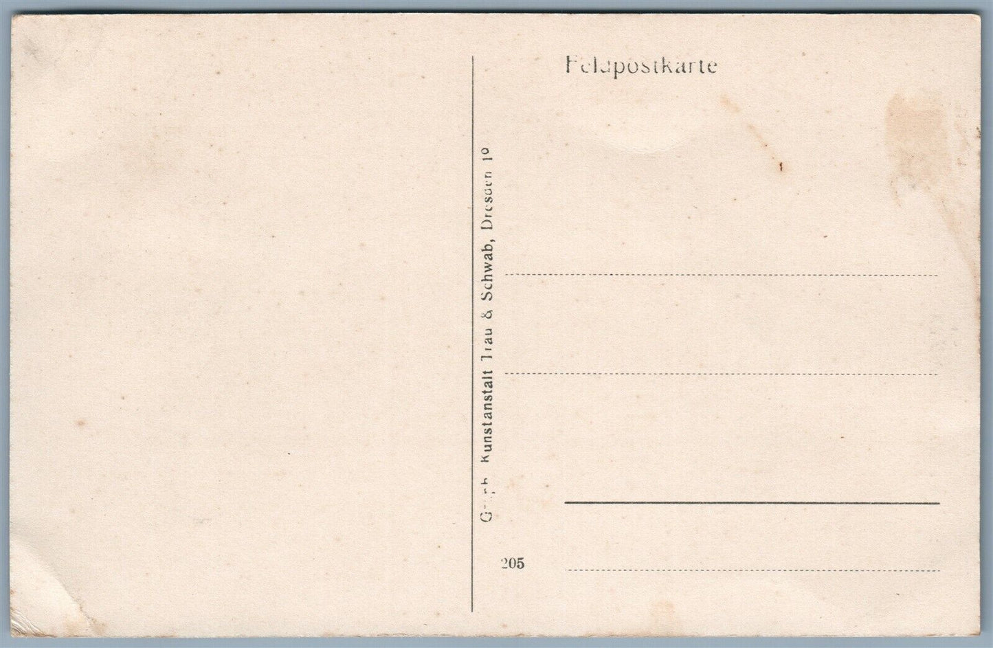 GERMAN WWI FELDPOSTKARTE ANTIQUE POSTCARD DESTROYED CHURCH IN BRIMONT FRANCE