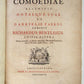 BENTLEY'S TERENCE 1727 antique TERENTIUS AFER PUBLIUS COMOEDIAE Classic Comedies