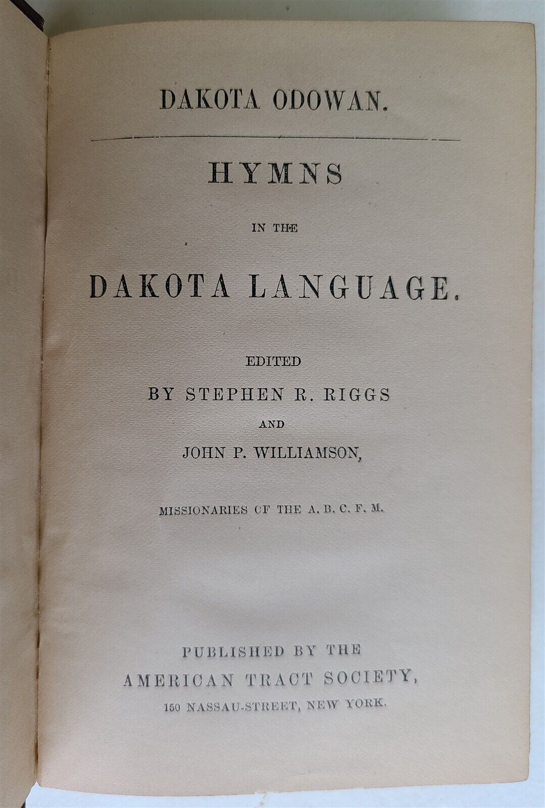 1890s BIBLE PSALMS HYMNS in DAKOTA LANGUAGE antique AMERICANA rare