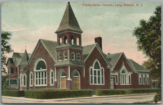 LONG BRANCH NJ PRESBYTERIAN CHURCH ANTIQUE POSTCARD