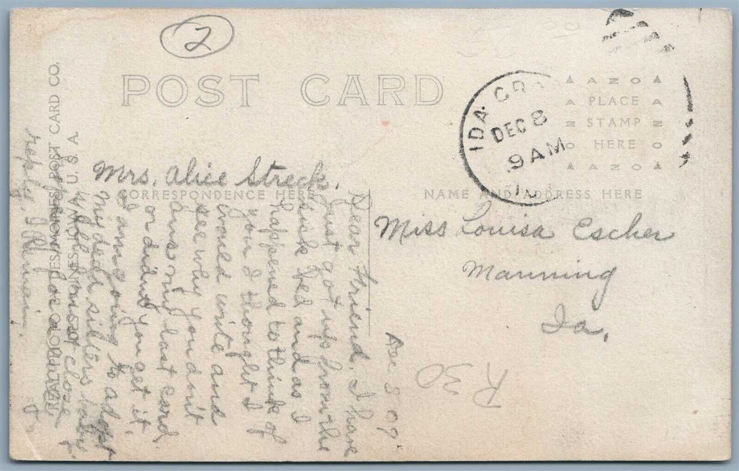 PHOTOMONTAGE IDA GROVE IA AIRPLANE ANTIQUE REAL PHOTO RPPC AVIATION CHAUTAUQUA