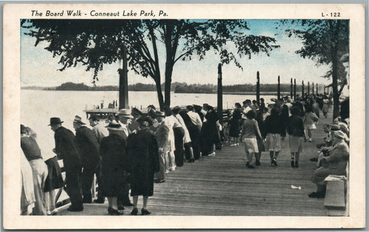 CONNEAUT LAKE PARK PA ANTIQUE POSTCARD