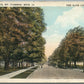MT.CLEMENS MI NORTH AVENUE ANTIQUE POSTCARD