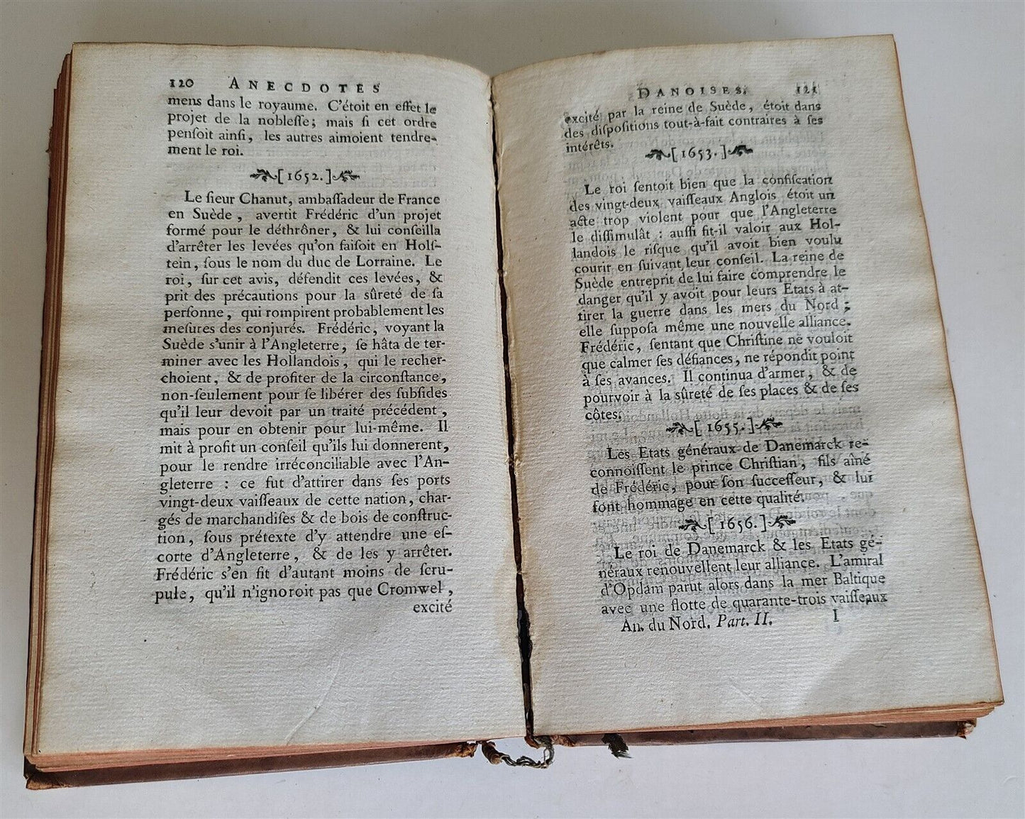 1770 ANECDOTES DU NORD antique FRENCH HISTORY of Sweden Denmark Poland & Russia