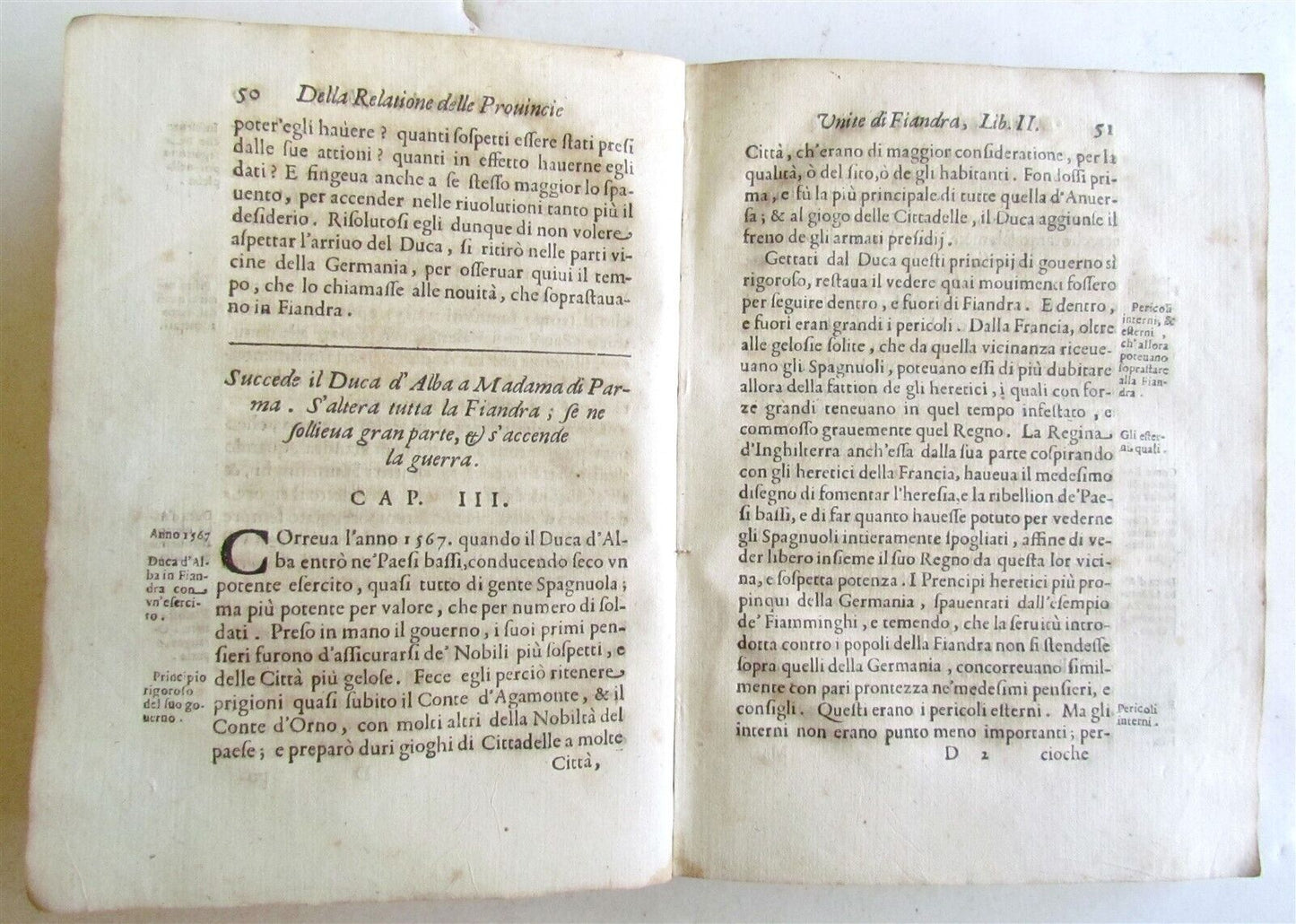 1630 RELATIONI DEL CARDINALE BENTIVOGLIO antique VELLUM BOUND