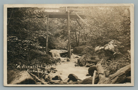 ROCKWOOD PA ANTIQUE REAL PHOTO POSTCARD RPPC