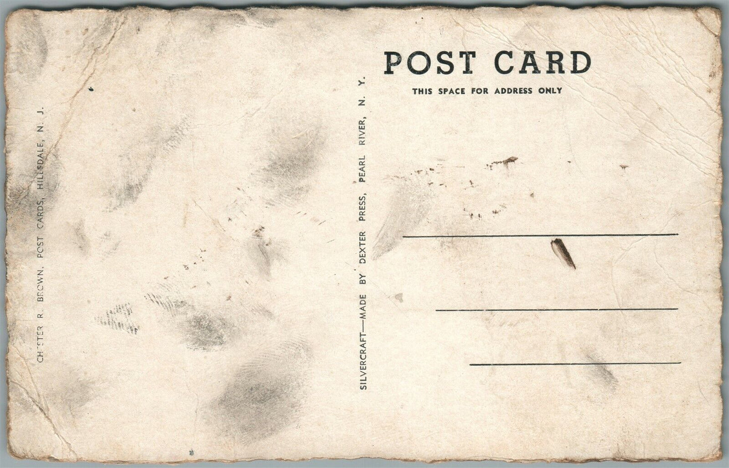 MILFORD NJ RIEGEL RIDGE COMMUNITY HOUSE VINTAGE POSTCARD