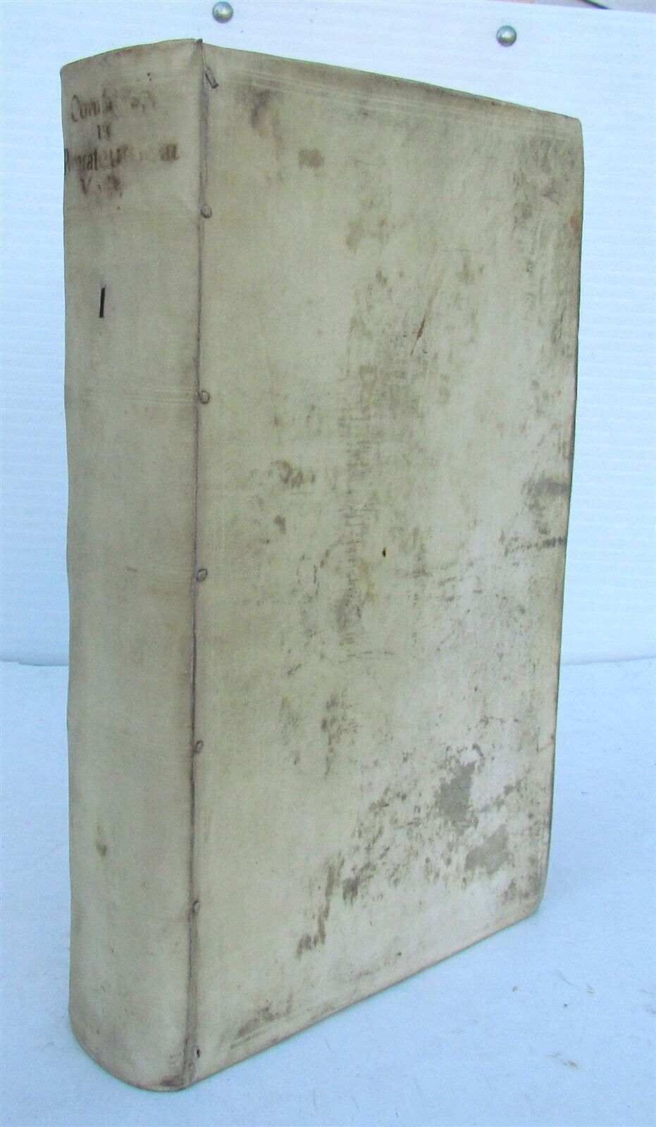 1635 COMMENTARIA IN OMNES DIVI PAULI EPISTOLAS VELLUM FOLIO by Jesuit C. Lapide