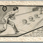 BOWLING COMIC handsome bowler ANTIQUE POSTCARD