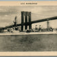 MILITARY SHIP USS MARBLEHEAD ANTIQUE POSTCARD