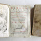 1740 BIBLE ILLUSTRATED 2 VOLUMES OLD TESTAMENT antique VELLUM BINDING in LATIN