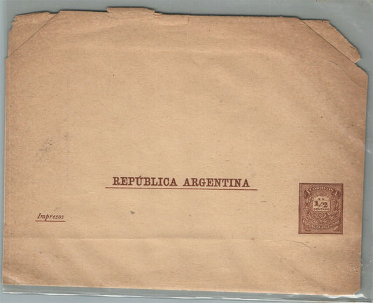 ARGENTINA ANTIQUE COVER w/ 1/2 CENTAVOS STAMP