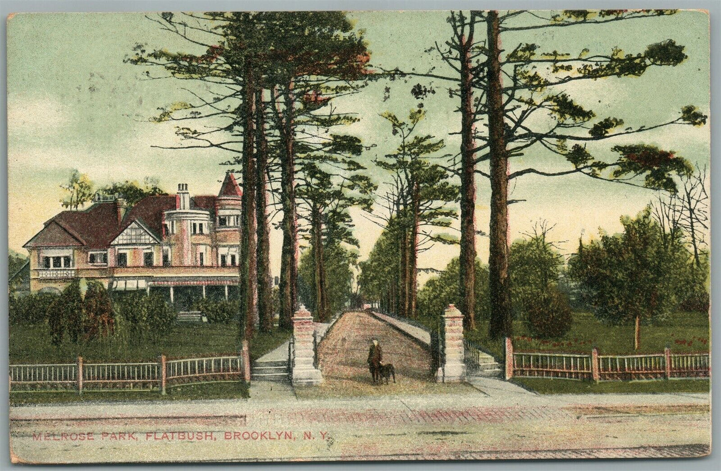 BROOKLYN NY MELROSE PARK FLATBUSH ANTIQUE POSTCARD