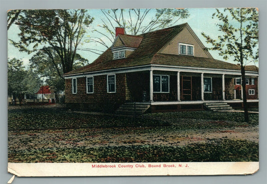 BOUND BROOK NJ MIDDLEBROOK COUNTY CLUB ANTIQUE POSTCARD