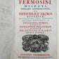 1741 VELLUM BOUND ANTIQUE FOLIO N. Fermosini HISPANI EPISCOPI OFFICIS ET SACRIS