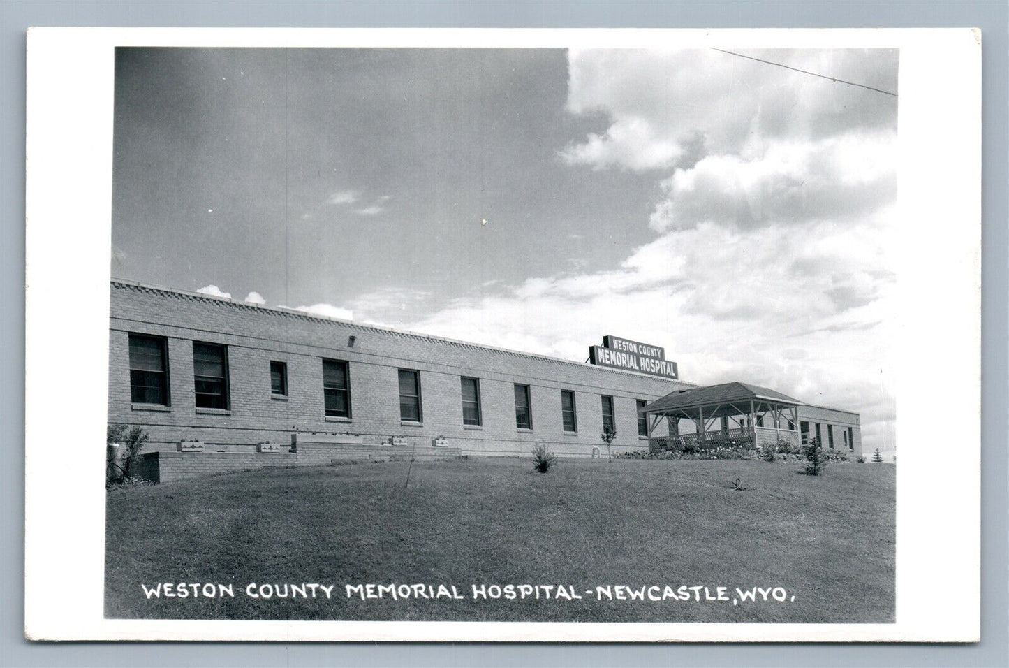 NEWCASTLE WYO WESTERN COUNTY MEMORIAL HOSPITAL VINTAGE REAL PHOTO POSTCARD RPPC