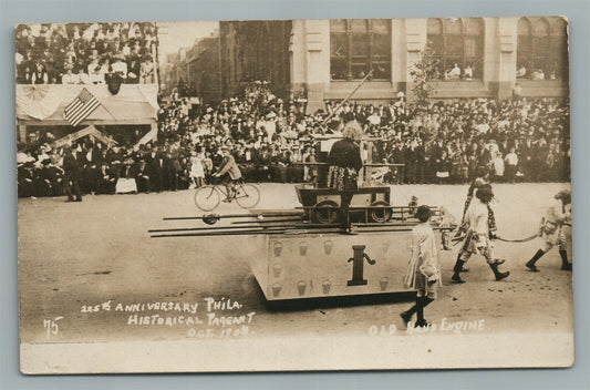 PHILADELPHIA PA HISTORICAL PAGEANT ANNIVERSARY ANTIQUE REAL PHOTO POSTCARD RPPC