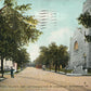 SCRANTON PA ELM PARK JEFFERSON & LINDEN STREET 1911 ANTIQUE POSTCARD