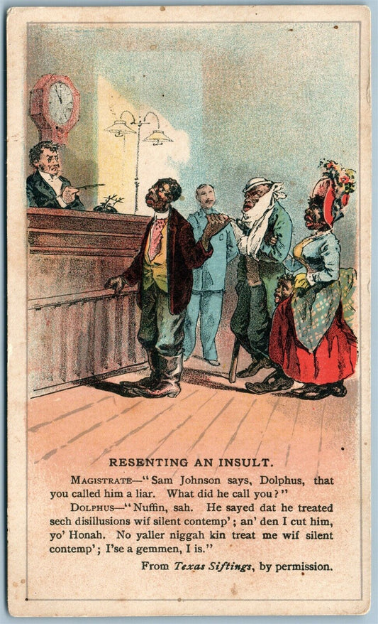 BLACK AMERICANA ARIOSA COFFEE ANTIQUE ADVERTISING VICTORIAN TRADE CARD