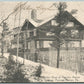 POCONO MANOR COTTAGE PA WINTER VIEW ANTIQUE POSTCARD