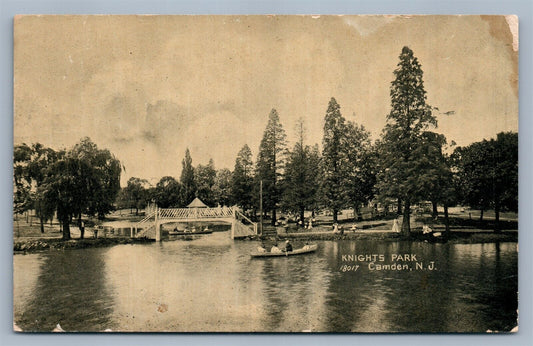 CAMDEN NJ KNIGHTS PARK ANTIQUE POSTCARD