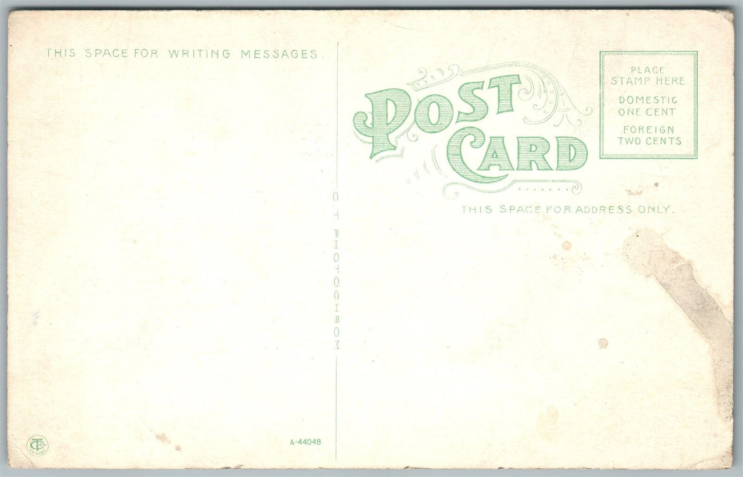 BURLINGTON NJ GREEN BANK & ST.MARY'S HALL ANTIQUE POSTCARD