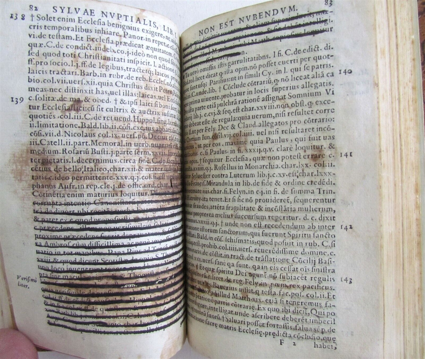 1570 2 VOLS CANON LAW ANTIQUE NEVIZANO ASTENSII IOANNE SYLUAE NUPTIALIS vellum