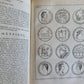 1706 ROMAN NUMISMATICS antique VELLUM BINDING ILLUSTRATED 121 ENGRAVINGS