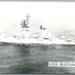 MILITARY SHIP U.S.S. BUCHANAN VINTAGE REAL PHOTO POSTCARD RPPC