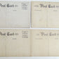 LOT OF 4 ANTIQUE RISQUE POSTCARDS