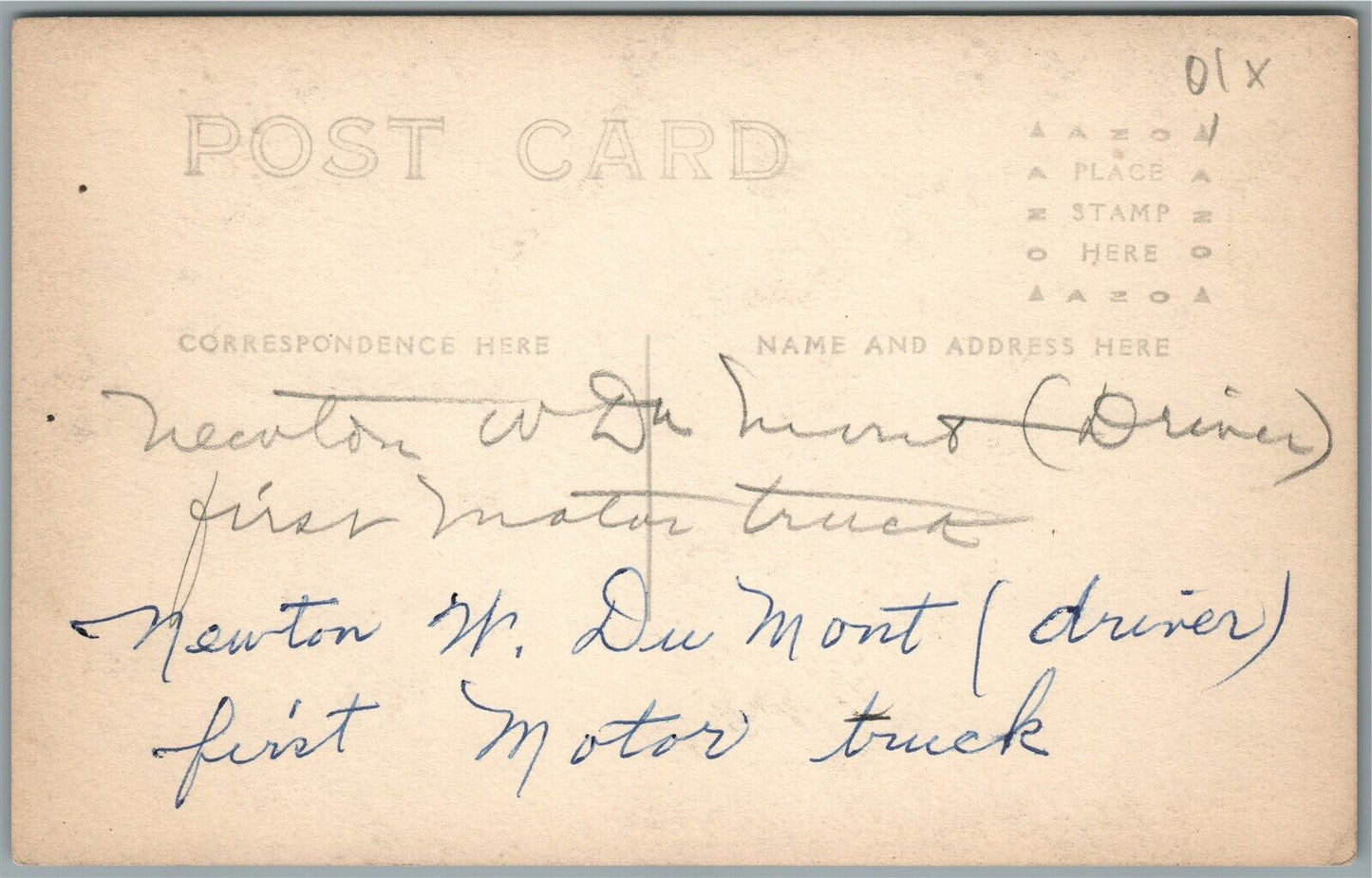 FIRE DEPT. TRUCK WEST END HOSE CO. NEW YORK ANTIQUE REAL PHOTO POSTCARD RPPC