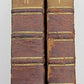 1728 ANTIQUE 2 VOLUMES THESAURUS ECCLESIASTICUS LEATHER BOUND FOLIO