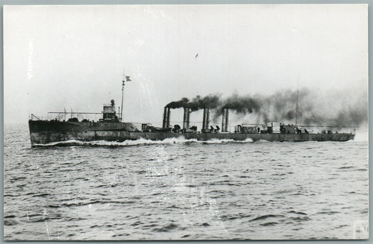 MILITARY SHIP U.S.S. McCALL DD-28 VINTAGE REAL PHOTO POSTCARD RPPC