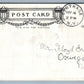CARTHAGE NY NEW HIGH SCHOOL ANTIQUE POSTCARD w/ CORK CANCEL