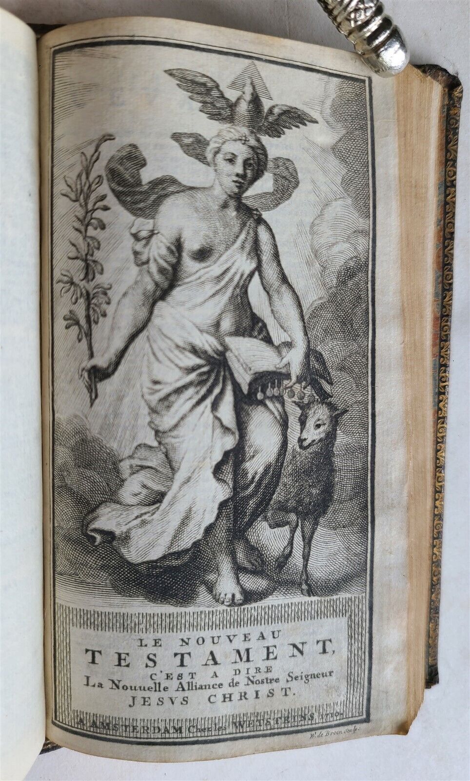 1710 BIBLE in FRENCH OLD TESTAMENT antique