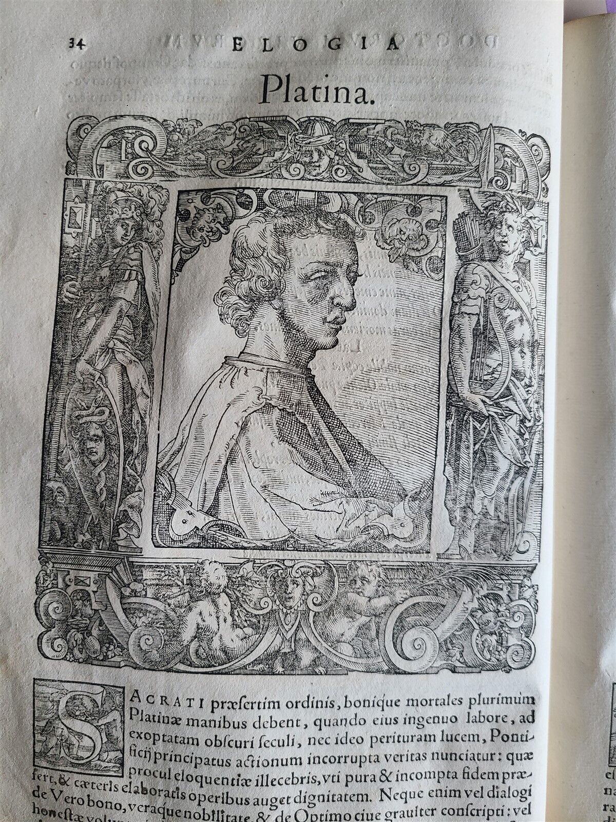 1577 ELOGIA VIRORUM LITERIS ILLUSTRIUM 63 ENGRAVINGS by Tobias Stimmer antique