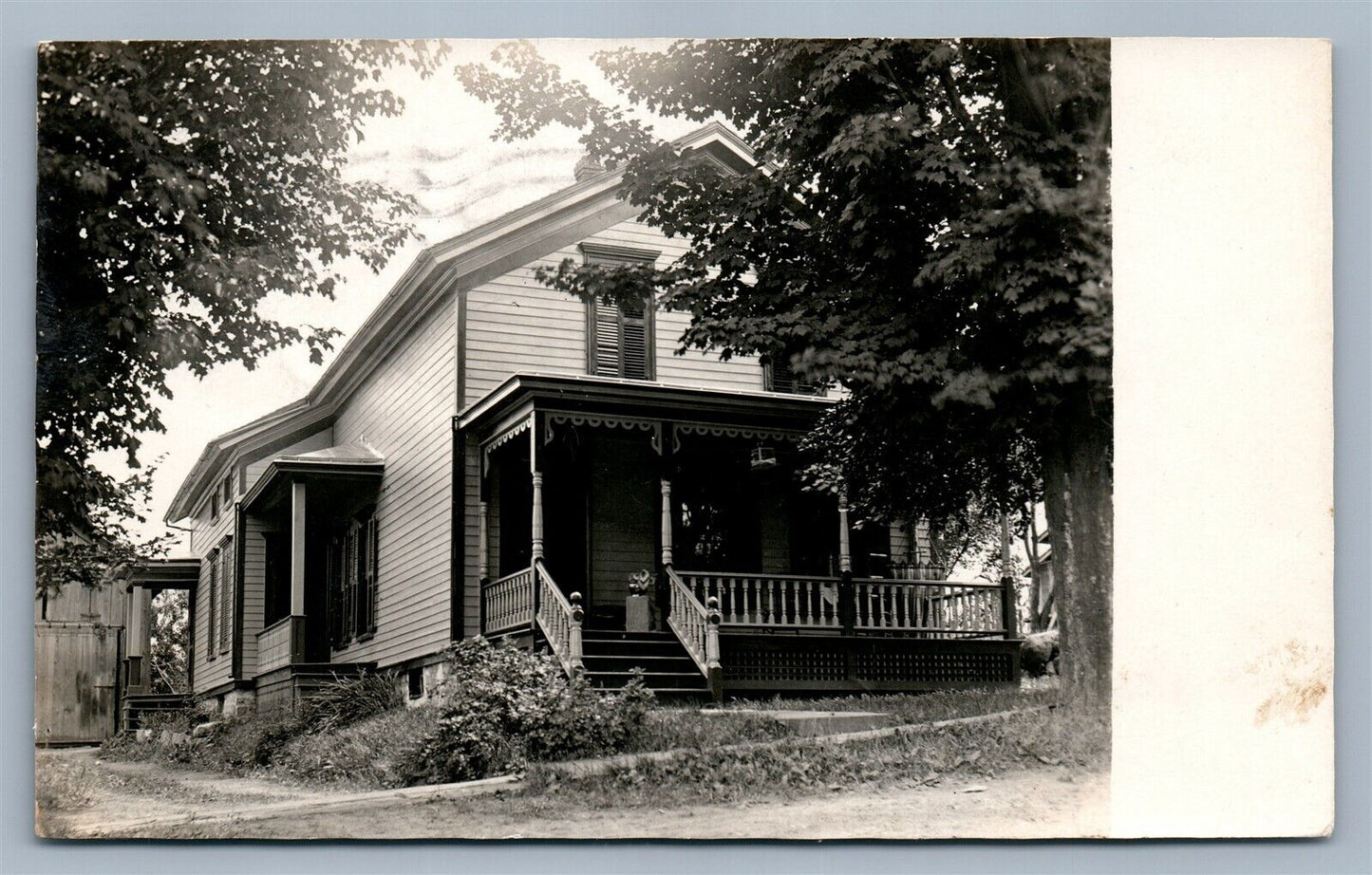 CARTHAGE NY SCENE ANTIQUE REAL PHOTO POSTCARD RPPC