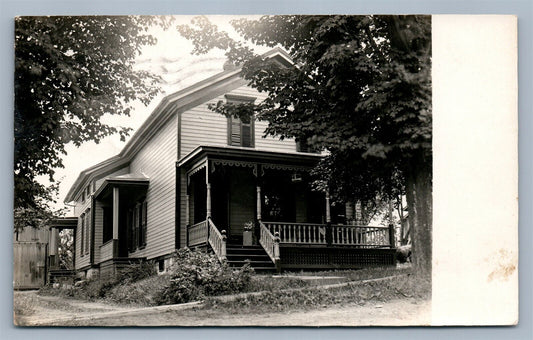 CARTHAGE NY SCENE ANTIQUE REAL PHOTO POSTCARD RPPC