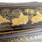 CHINESE or JAPANESE ANTIQUE ORIENTAL ASIAN LACQUER BOX w/ LOCK asian