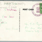 MILITARY SHIP USS HAYSWORTH 1951 ANTIQUE POSTCARD