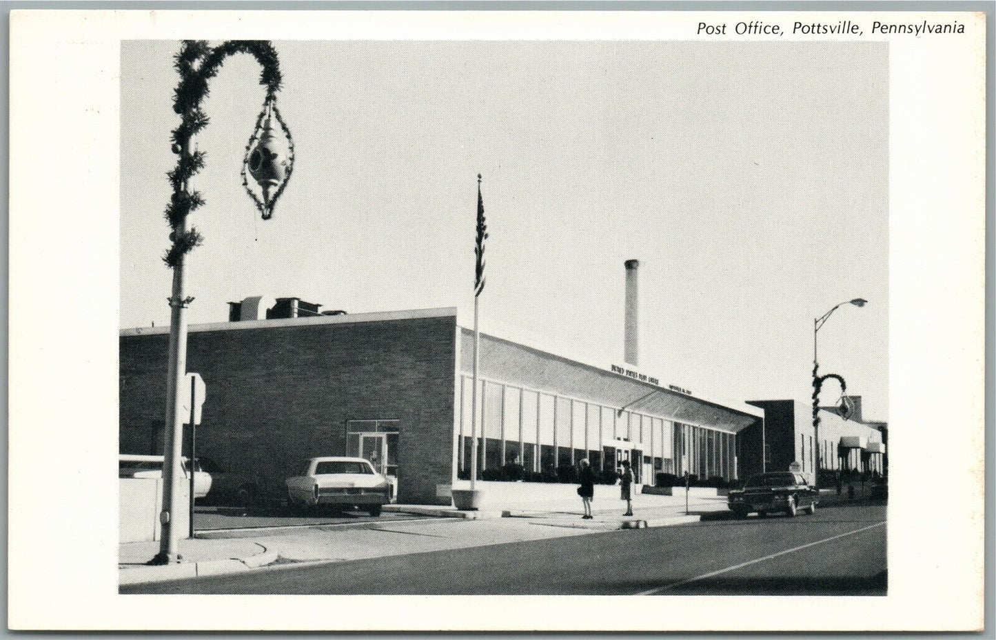 POTTSVILLE PA POST OFFICE VINTAGE POSTCARD