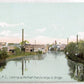 PAWTUCKET R.I. from EXCHANGE ST. BRIDGE ANTIQUE POSTCARD