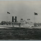 PURITAN STEAMBOAT VINTAGE REAL PHOTO POSTCARD RPPC