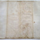 1645 MANUSCRIPT on VELLUM antique LAW DOCUMENT in FRENCH 10 leaves