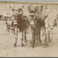 THREE DONKEYS ANTIQUE REAL PHOTO POSTCARD RPPC