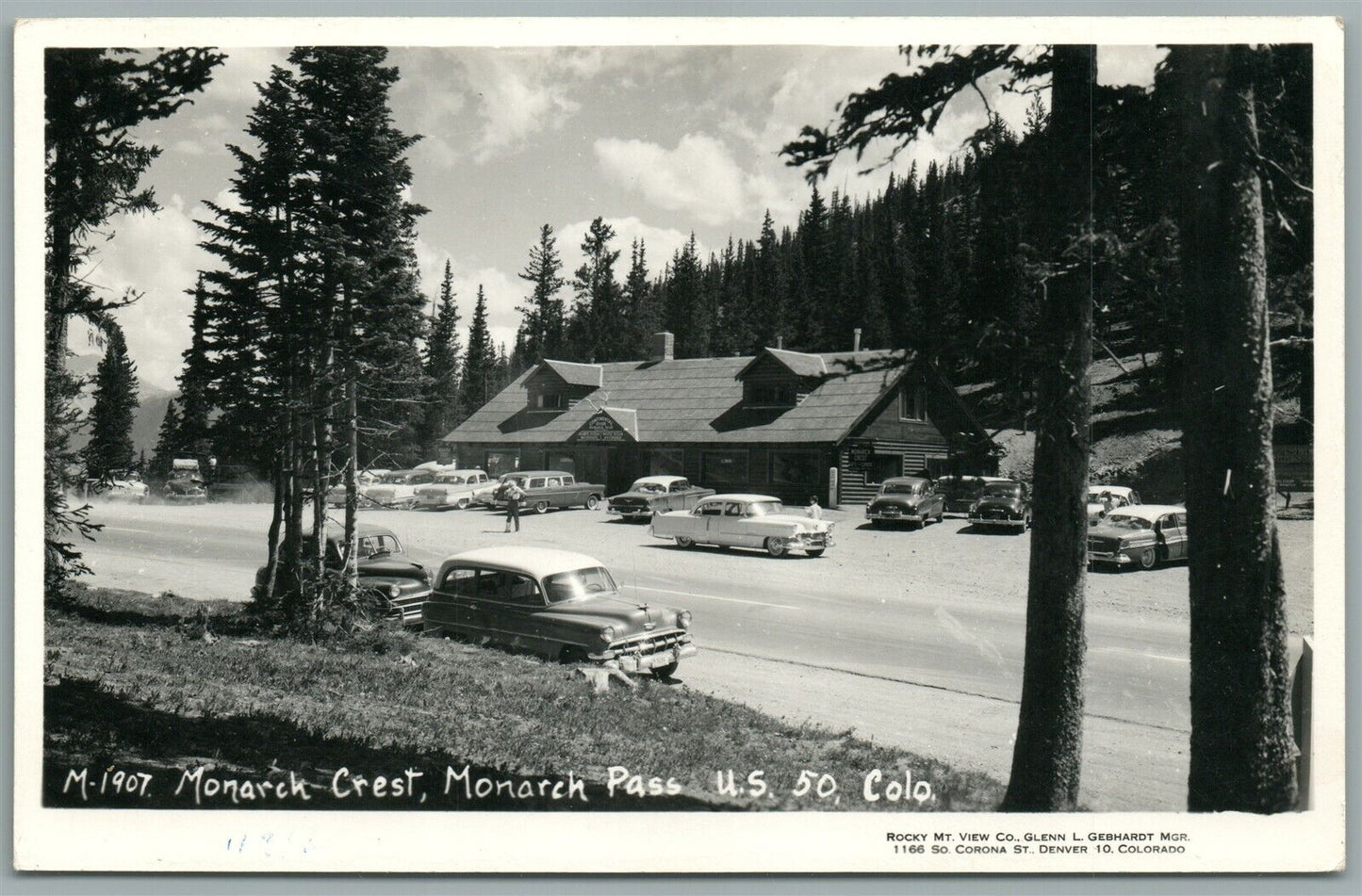 MONARCH PASS CO MONARCH CREST US 50 VINTAGE REAL PHOTO POSTCARD RPPC