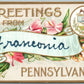 FRANCONIA PA GREETINGS 1911 ANTIQUE POSTCARD